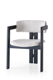 Hanah Home Silla CO-045 Crema y Negro